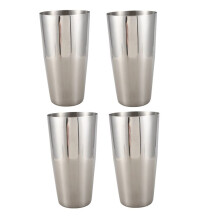4X Blandare i Rostfritt StåL Shake Beverage för Eleganta Bartenders Cocktailshaker, Silver