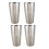 4X Stainless Steel Mixer Shake Beverage per Flair Bartender Cocktail Shaker, Argento 1