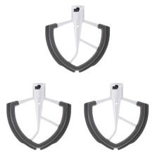 3X Flex Beater for Bowl-Lift Stand Mixer - 6 Quart Dough Mixing Paddle with Flexible Silicone Edges