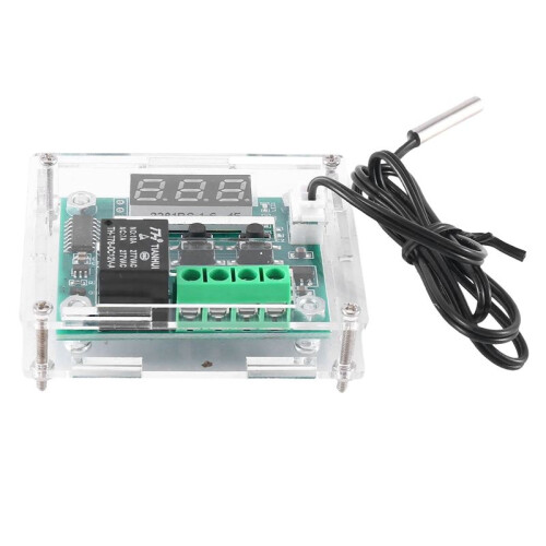3X W1209  12V Thermostat Temperature Control  Thermometer Controller with Digital LED Display with Case 2