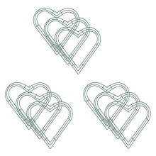 9 Pack Herz Metall Kranz 12 Zoll Herzförmige Draht Kranz Rahmen für Haus Hochzeit und Valentinstag DIY Handwerk