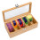 4X Multifunctional Bamboo System Tea Bag Jewelry Organizer Storage Box 5 Compartments Tea Box Organizer Sugar Container 2