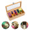4X Multifunctional Bamboo System Tea Bag Jewelry Organizer Storage Box 5 Compartments Tea Box Organizer Sugar Container 3