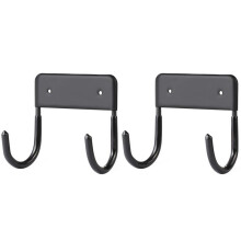 2X Ironing Board Hanger, Ironing Board Hook, Ironing Boards Wall Mounted Holder,Large & Small Ironing Board(Matte Black)