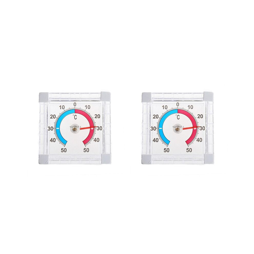 Istovo 2X Window Indoor Outdoor Wall Garden Home Graduated Disc Measurement Temperature Household Thermometer Supplies
