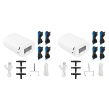 2X 16 Têtes Automatique Plante Fleur Pompe D'Arrosage Accessoires Plantes Arroseur Dispositif D'Irrigation Goutte à Goutte Kit de Système D'Eau