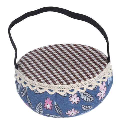 Pin Cushion Sewing Wristbands Soft Elastic Comfortable Safe Dark Blue 2