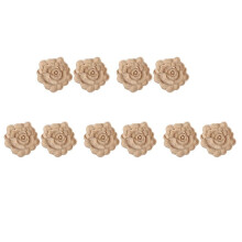 10X Furniture Sculture del Legno Appliques Vintage Nautical Decor Cabinet Porta Decalcomanie  Fiori Modello Intagliato del Legno