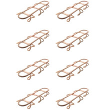 8X Rattan Wall Hooks Kids Garments Organizer Rack Clothes Hat Hanging Hook Rattan Hanger Kids Room Decor Hanger