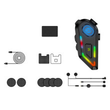 5.4 Casco Auricolare Wireless Chiamata In Vivavoce Kit Telefono Moto Impermeabile Auricolare Lettore Musicale Altoparlante