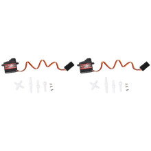 2X Servo 3.7G Servomoteur Numérique Direction à Vitesse Servo RC Servo à Engrenages en Plastique pour 1/16 1/18 1/24 RC Voiture Bateau