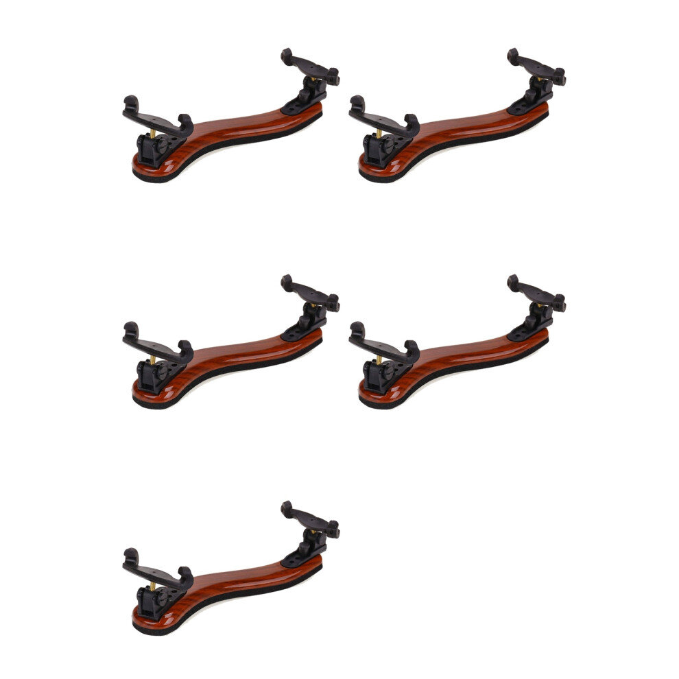 5X Violin Shoulder Rest Support Professional 3/4 4/4 Adjustable Maple Wood Violin Shoulder Rest Violin Parts Accessories 6033724878017