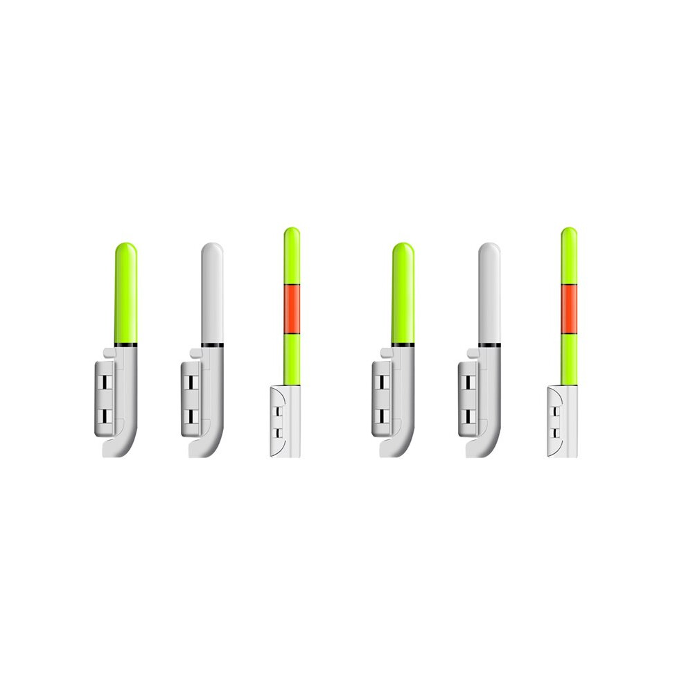 6Pcs Fishing Lamp Electric Led Stick Light Night Fishing Tackle Accessory Luminous Float(Steady Flash, Two-Color) 4713687137834