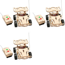 3X DIY Remote Control Four Wheel Drive Racing Elementary School Students Educational Fun Material Package