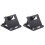 2X Tablet Stand Desktop Support Portable Double Folding Stand Suitable for     Tablet Stand Black 1