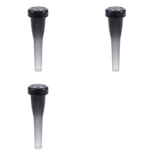 3X Bocchino per Tromba nel ABS Meg 5C Dimensioni per Principianti di  Accessori per Tromba Musicale o Esercitatore per , Nero