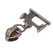 10 Pcs Zinc Alloy Bronze Zipper Pulls for Jackets Handbags Luggage Replacement