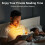 Light Reading Clip Book Light Rechargeable Clip Bookmark Book Light LED Reading Light Portable Bedside Table Lamp,C 4
