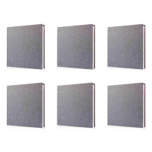 6X Photo Album Scrapbook Linen Art DIY Memory Book Thick Pages with Protective Film Save Images Permanently
