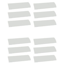 12 Sets Horizontal Blinds Replacement Slats, White Horizontal Blind Repair Tabs, White Blind Fixers for Horizontal