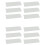 12 Sets Horizontal Blinds Replacement Slats, White Horizontal Blind Repair Tabs, White Blind Fixers for Horizontal 1