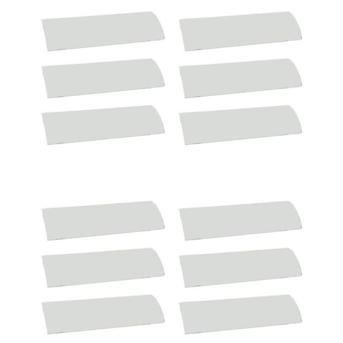 12 Sets Horizontal Blinds Replacement Slats, White Horizontal Blind Repair Tabs, White Blind Fixers for Horizontal