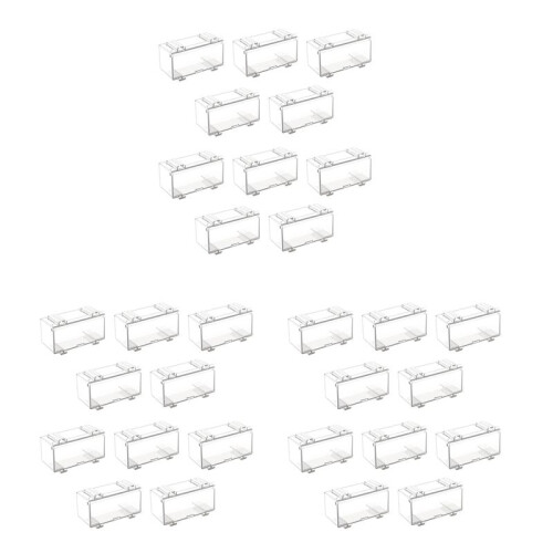 30Pcs Clear Acrylic Display Case for Car Mold, Wheels Car Model Display Case Scale Wheel Display Case A