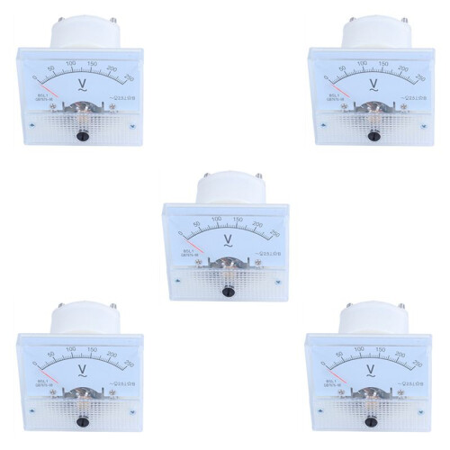 5X Analog 85L1 AC 250 V Panel Meter Voltmeter Measuring Device Installation Equipment 1