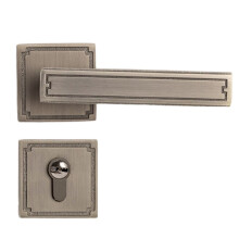 New Chinese Style Door Lock, Wooden Door Handle, Split Silent Interior, Household, Bedroom, Retro Handle Lock B