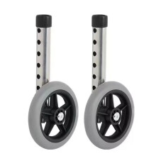 Roues de Déambulateur, Roues de Rechange pour Déambulateur 5 Pouces, Roues pour Déambulateurs pour Personnes Âgées, 1 Paire, Roues et Pieds de