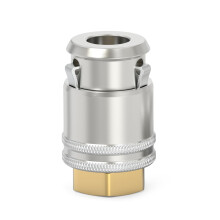 Large Bore Valve 1/4 Inch FNPT Heavy Duty Air Chuck with Flow Capacity for Tire Inflator