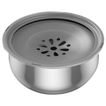 Schwimmnapf für Haustiere, Edelstahl, Nicht Benetzender Mundwasserspender, Tragbarer Wassertränke, Haustierbedarf für Hunde und Katzen, 3,5 L