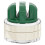 Knives Sharpener Multi-Angle Pocket Knifes Sharpener & Kitchen Sharpener with Suction Base for Knives, Scissors Green 1