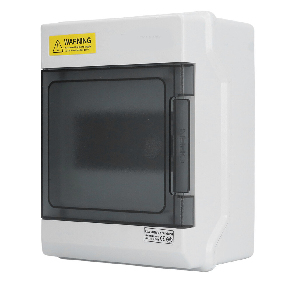 Ip66 Waterproof 6 Channel Distribution Box With Transparent Cover For Din Rail 8791390522419