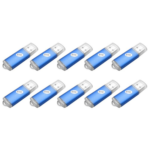10X 64MB USB 2.0 Flash Memory Stick Thumb Drive PC LAPTOP Storage
