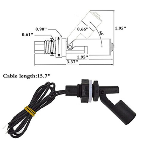 30 Pieces Side Mounted Horizontal Liquid Float  Water Level Sensor 1