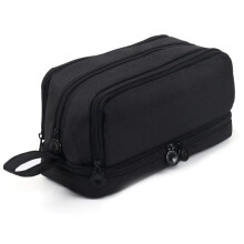 Estojo de Lápis de  Capacidade, Bolsa para Lápis, Caneta, Estojo Bonito e Organizado para Artigos de Papelaria Escolar e Viagens, Preto, 2 Peças
