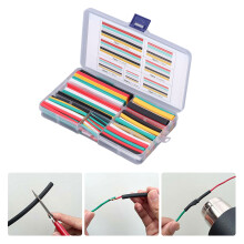 140-teiliges Hitze-Schrumpfschläuche-Set, assortiert, 2,0mm–10,0mm, Mehrfarbig