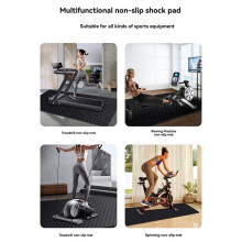 2X Treadmill Mat for Hardwood Floors,Mat for Home Gym Flooring, Walking Pad Exercise Bike Equipment Mat 43x60x0.3cm