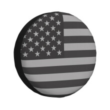 16 Inch American Flag Spare Tire Cover, Waterproof RV Wheel Protector for Truck SUV Camper