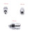 2X Conector BCD Macho Estándar BCD para Buceo A Conector CCR de Rosca de Bajo Voltaje 3/8-24 4