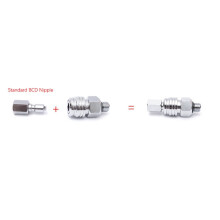 2X Connettore BCD Maschio Standard BCD per Immersioni Subacquee un Connettore CCR con Filettatura un Bassa Tensione 3/8-24