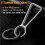 2X Titanium Carabiner Keychain Clip,Double-End Quick Release Hook,Key Holder with Titanium Key Ring 7