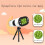 Handheld Microscopes 1000X Kids Microscope Rechargeable  Digital Pocket Microscopes Slides Kit Gift 2
