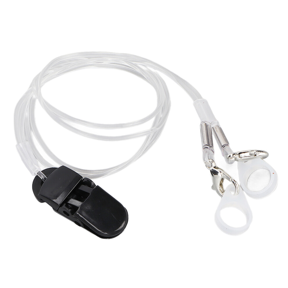 Transparent Hearing Aid Clip Rope, ABS Prevent Loss for Seniors