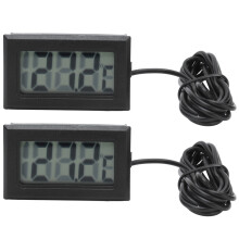2Pcs Digital Thermometers with Waterproof Probe, 1, 2s Refresh