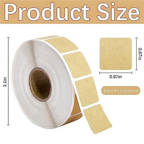4000Pcs Premium Quality Square Target Pasters-2.2cm Self-Adhesive Target Stickers 2
