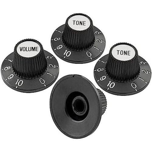 24X Witch Hat Knobs Top Hat Knobs Tone Volume Control Knobs for Electric Guitar Bass Amplifier Effect Pedal