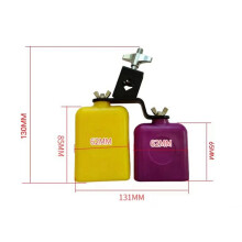 2X Double Sambago Bell Latin Music Yellow Cowbell High Low Sound Knocker Drum Percussion Instrument Part