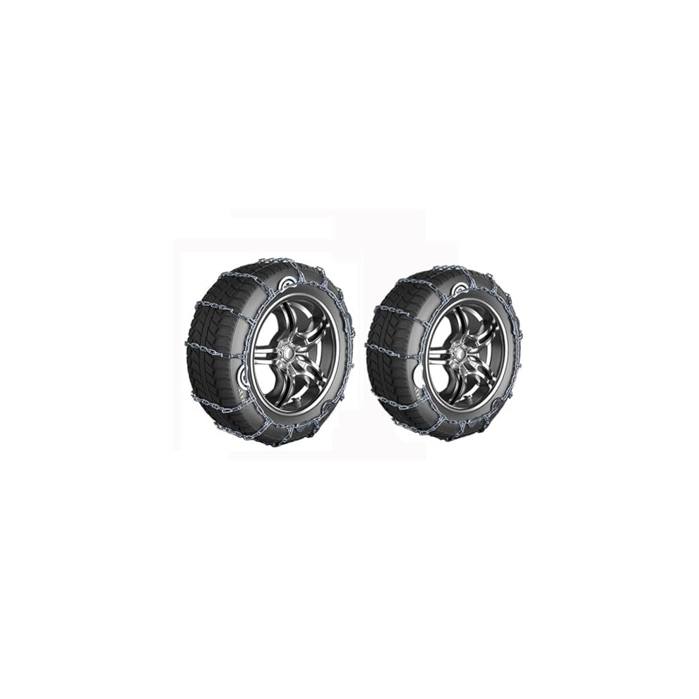 Snow Chains For Cars 2Pcs 155R15 195/45R15, Improved Snow Traction, Winter Tire Chains For Icy Roads 9092120672381